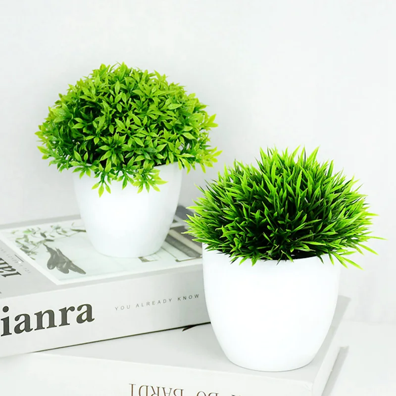 Plastik plante - Grøn Bonsai